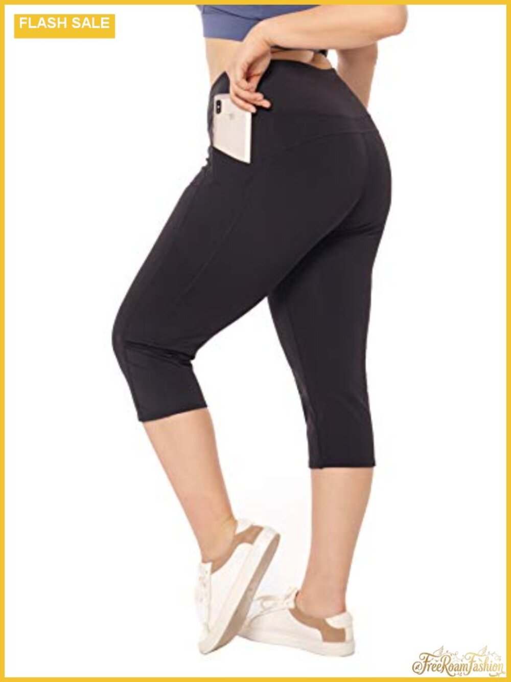 Plus Size High Waisted Athletic Leggings with Pockets